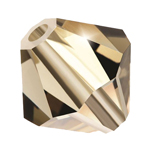 Preciosa® Rondelle Bicone Bead - 3mm Black Diamond