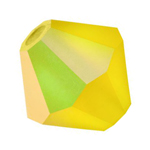 Preciosa® Rondelle Bicone Bead - 5mm Citrine AB Matt