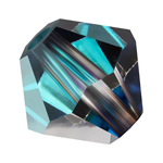 Preciosa® Rondelle Bicone Bead - 4mm Crystal Bermuda Blue