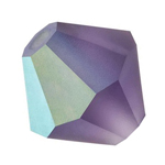 Preciosa® Rondelle Bicone Bead - 5mm Deep Tanzanite AB Matt