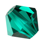 Preciosa® Rondelle Bicone Bead - 4mm Emerald