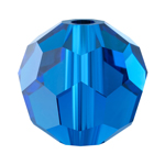 Preciosa® Simple Round Bead - 5mm Capri Blue
