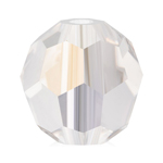 Preciosa® Simple Round Bead - 6mm Crystal Argent Flare