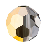 Preciosa® Simple Round Bead - 6mm Crystal Aurum