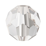 Preciosa® Simple Round Bead - 6mm Crystal Clear