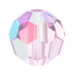 Preciosa® Simple Round Bead - 6mm Pink Sapphire AB