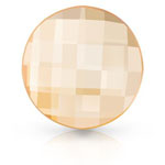 Preciosa® Chessboard Circle MAXIMA Hot Fix 6mm Crystal Honey