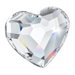 Preciosa® MAXIMA Flatback Non Hotfix Heart Stone - 6mm Crystal Clear