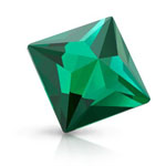 Preciosa® Pyramid MAXIMA Hot Fix 8mm Emerald