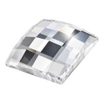 Preciosa® Chessboard Square MAXIMA Hot Fix 10mm Crystal Clear