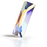 Preciosa® Slim Baguette MAXIMA Flat Back 15x5mm Crystal AB