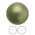 Preciosa® Nacre Round Pearl MAXIMA 1H - 10mm Pearl Effect Dark Green