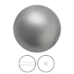 Preciosa® Nacre Round Pearl MAXIMA 1H - 10mm Pearl Effect Dark Grey