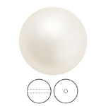 Preciosa® Nacre Round Pearl MAXIMA 1H - 10mm Pearl Effect Light Creamrose