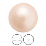 Preciosa® Nacre Round Pearl MAXIMA 1H - 10mm Pearl Effect Peach