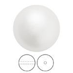 Preciosa® Nacre Round Pearl MAXIMA 1H - 10mm Pearl Effect White