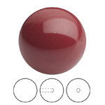Preciosa® Nacre Round Pearl MAXIMA 1/2H - 12mm Crystal Cranberry