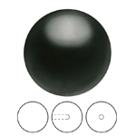 Preciosa® Nacre Round Pearl MAXIMA 1/2H - 12mm Crystal Magic Black