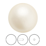 Preciosa® Nacre Round Pearl MAXIMA 1/2H - 10mm Pearl Effect Cream