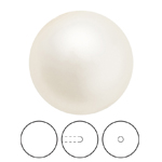 Preciosa® Nacre Round Pearl MAXIMA 1/2H - 10mm Pearl Effect Light Creamrose