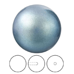 Preciosa® Nacre Round Pearl MAXIMA 1/2H - 10mm Pearlescent Blue