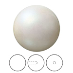 Preciosa® Nacre Round Pearl MAXIMA 1/2H - 10mm Pearlescent Cream