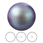 Preciosa® Nacre Round Pearl MAXIMA 1/2H - 10mm Pearlescent Violet