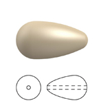 Preciosa® Nacre Pearshape Pearl 1H - 10x6mm Pearl Effect Gold