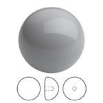 Preciosa® Nacre Button Pearl 1/2H - 16mm Crystal Ceramic Grey
