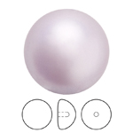 Preciosa® Nacre Button Pearl 1/2H - 10mm Pearl Effect Lavender