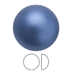 Preciosa® Nacre Pearl Round Cabochon - 3mm Pearl Effect Blue