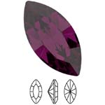 Preciosa® Navette MAXIMA - 6x3mm Amethyst