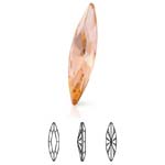 Preciosa® Slim Navette MAXIMA - 11x3mm Light Peach