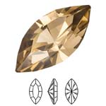 Preciosa® Navette MAXIMA - 10x5mm Smoked Topaz