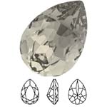 Preciosa® Baroque Pear MAXIMA - 6x4mm Black Diamond