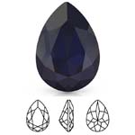 Preciosa® Baroque Pear MAXIMA - 10x7mm Dark Indigo