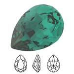 Preciosa® Baroque Pear MAXIMA - 14x10mm Emerald