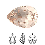 Preciosa® Baroque Pear MAXIMA - 14x10mm Light Peach