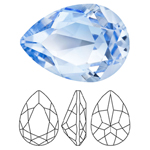 Preciosa® Baroque Pear MAXIMA - 10x7mm Light Sapphire