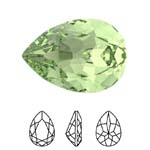 Preciosa® Baroque Pear MAXIMA - 6x4mm Peridot