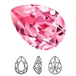 Preciosa® Baroque Pear MAXIMA - 6x4mm Rose