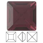 Preciosa® Square MAXIMA - 2x2mm Burgundy