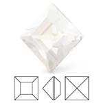 Preciosa® Square MAXIMA - 2x2mm Crystal Argent Flare