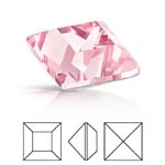 Preciosa® Square MAXIMA - 4x4mm Light Rose