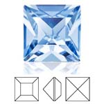 Preciosa® Square MAXIMA - 3x3mm Light Sapphire