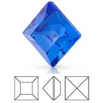 Preciosa® Square MAXIMA - 4x4mm Sapphire