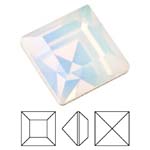 Preciosa® Square MAXIMA - 2x2mm White Opal