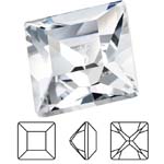 Preciosa® Square MAXIMA - 8x8mm Crystal Clear