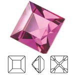 Preciosa® Square MAXIMA - 5x5mm Fuchsia