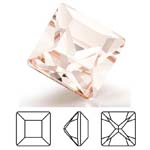 Preciosa® Square MAXIMA - 5x5mm Light Gold Quartz